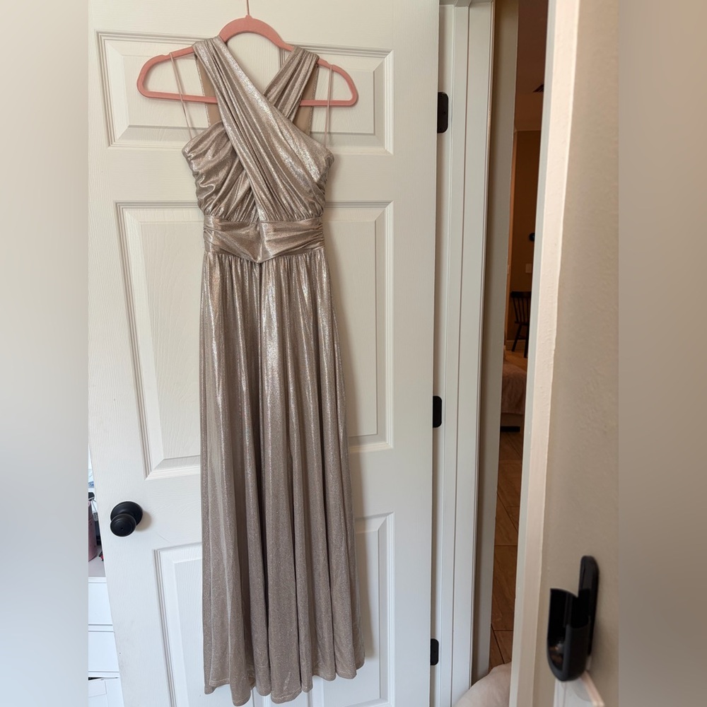 New with tag Aakaa Champagne Gown